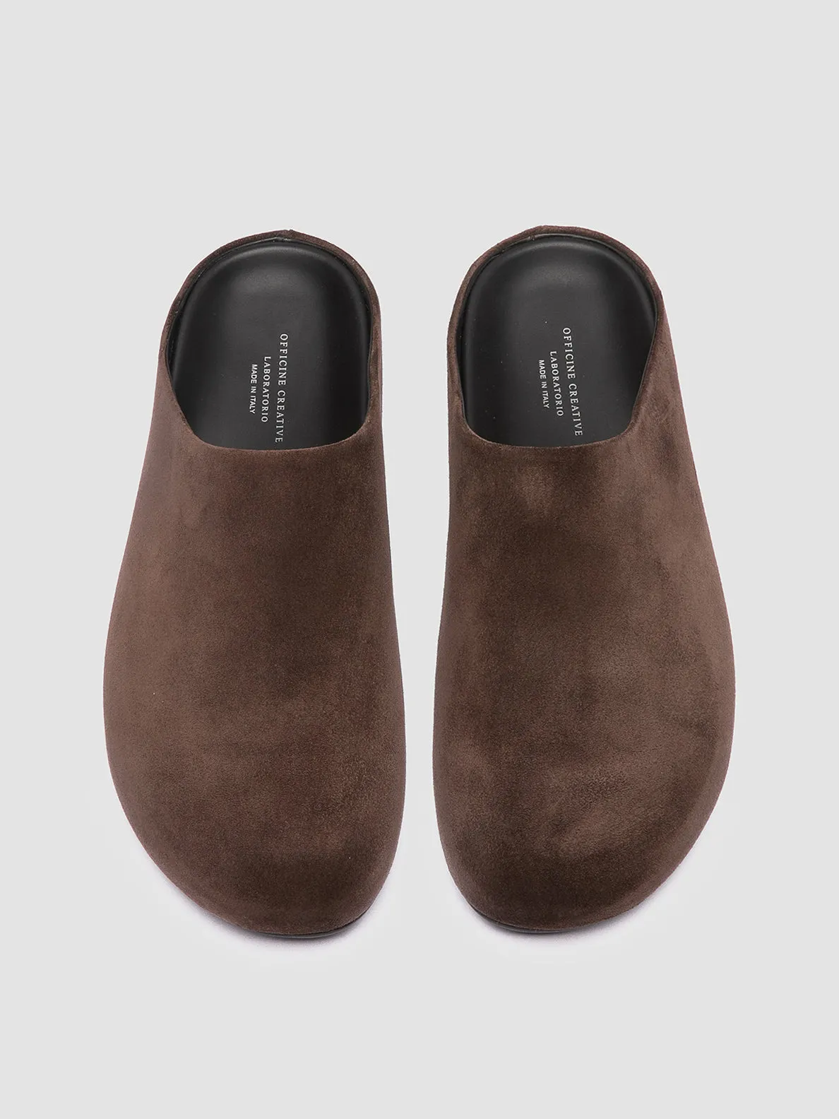 BABOUCHE 001 - Brown Suede Mule Sandals,Men Sandals