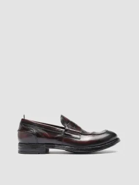 BALANCE 011 - Burgundy Leather Penny Loafers,Men
