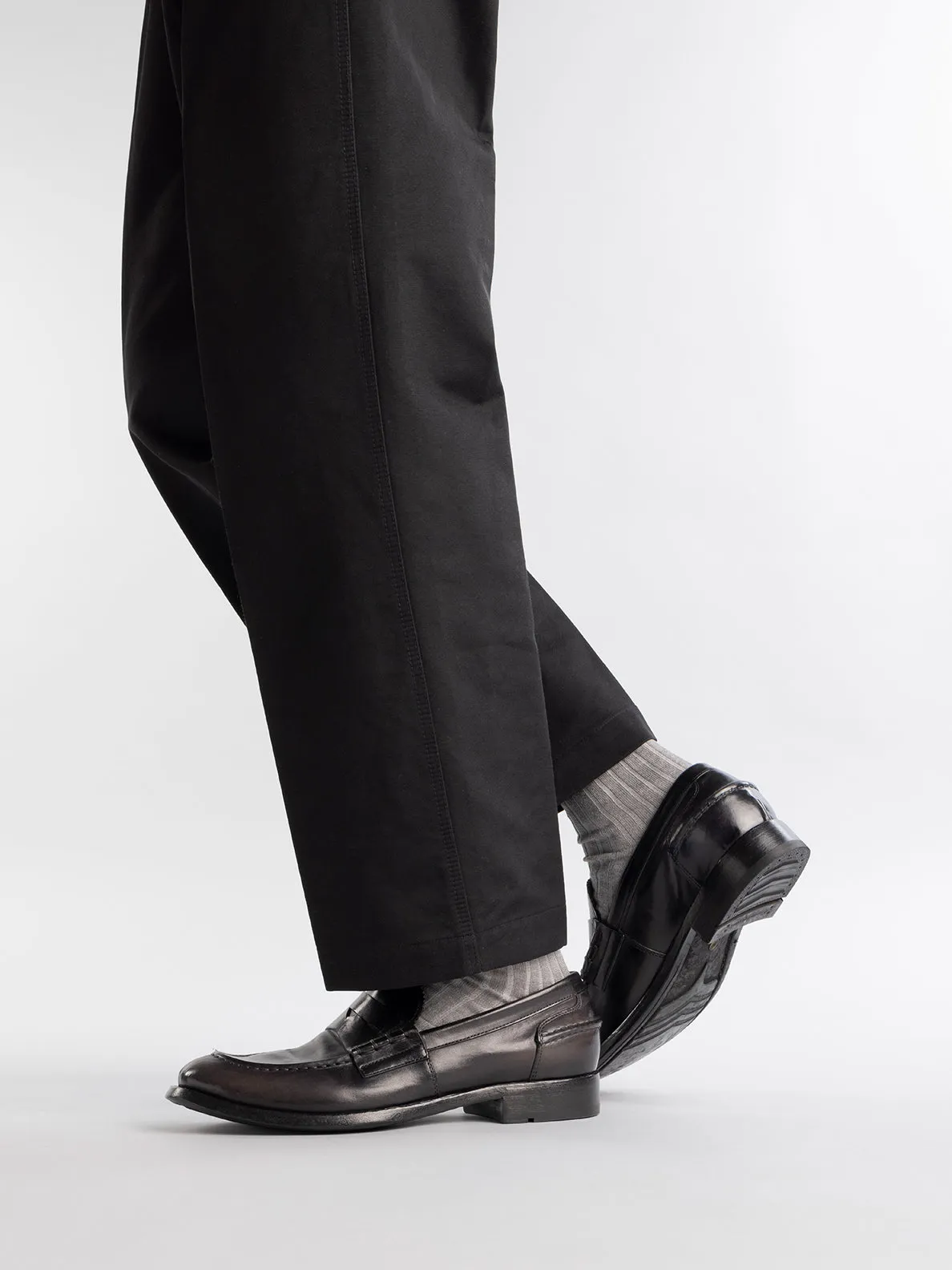 BALANCE 017 - Blue Penny Leather Loafers,Men
