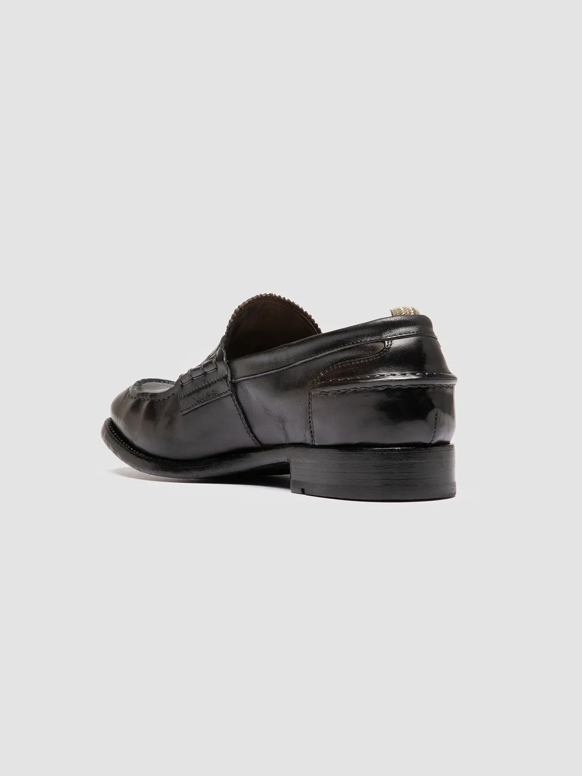 BALANCE 017 - Brown Penny Leather Loafers,Men