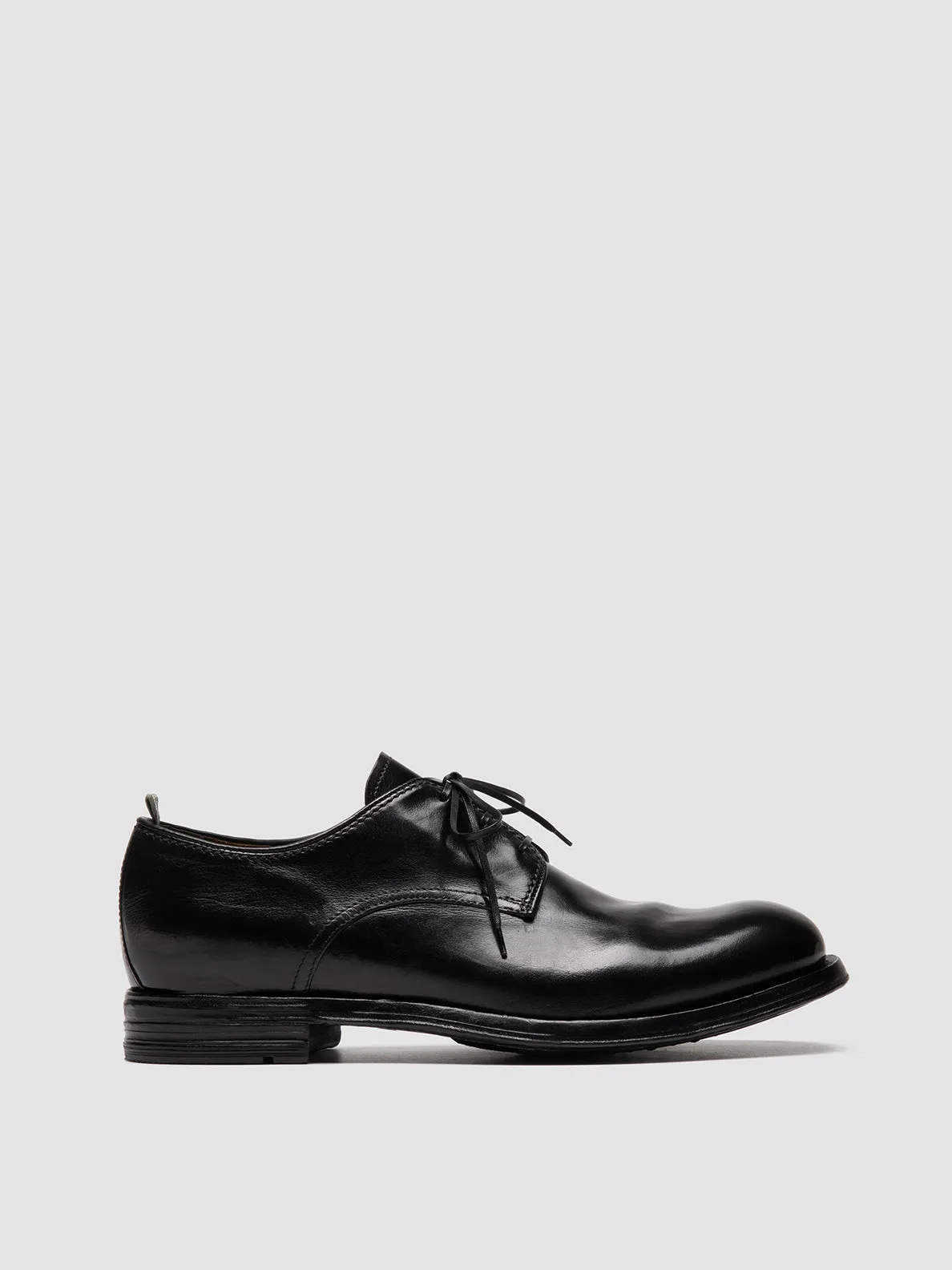 BALANCE 019 - Black Leather Derby Shoes,Men Derby Shoes