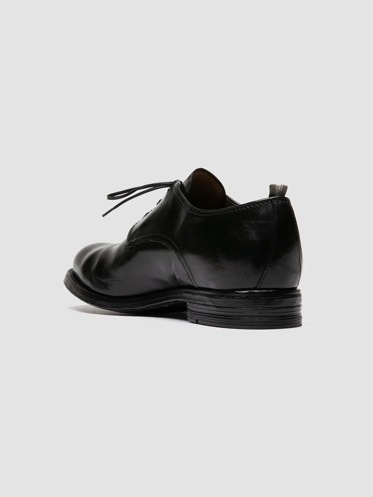 BALANCE 019 - Black Leather Derby Shoes,Men Derby Shoes