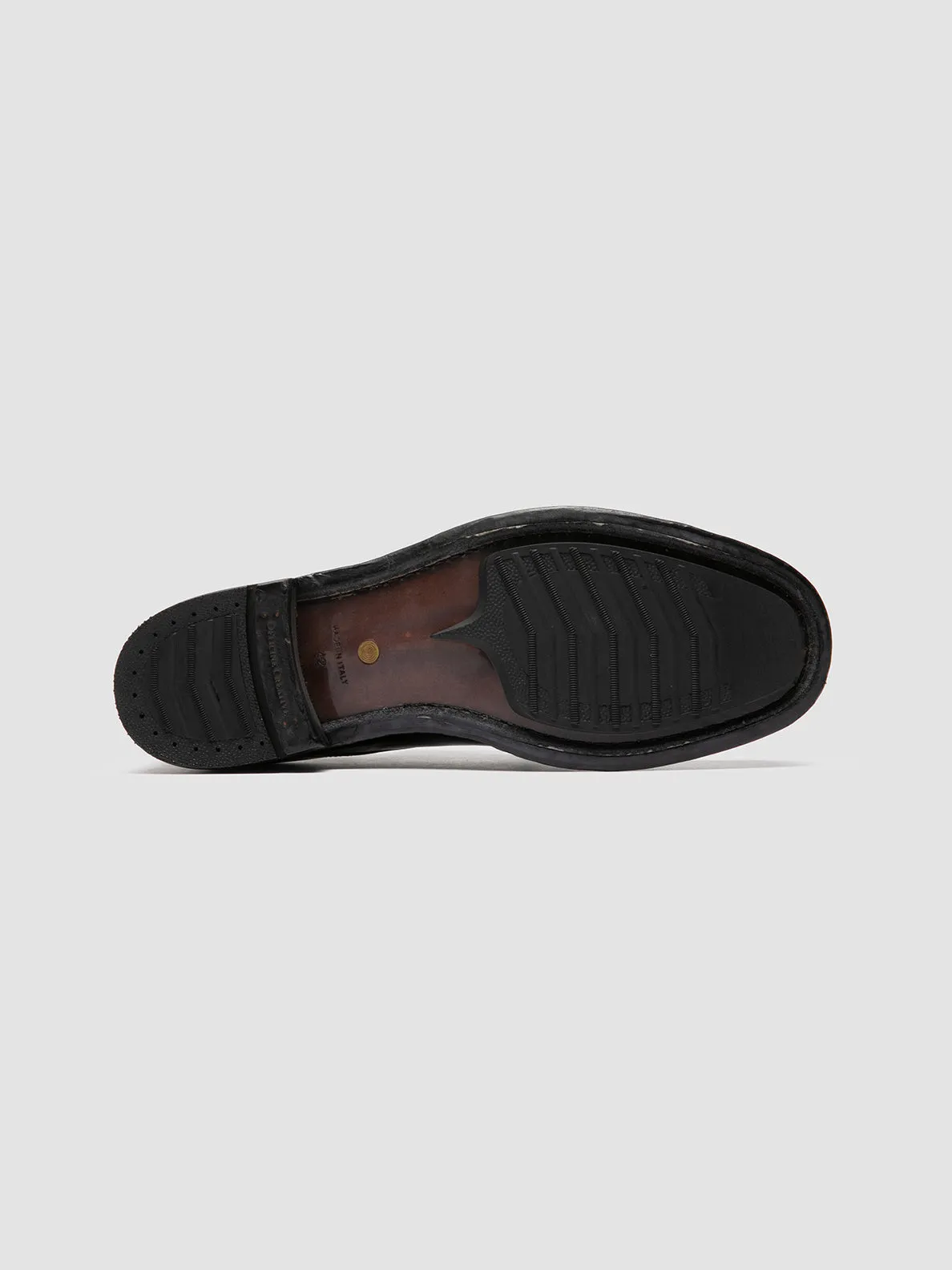 BALANCE 019 - Black Leather Derby Shoes,Men Derby Shoes
