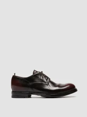 BALANCE 019 - Burgundy Leather Derby Shoes,Men Derby Shoes