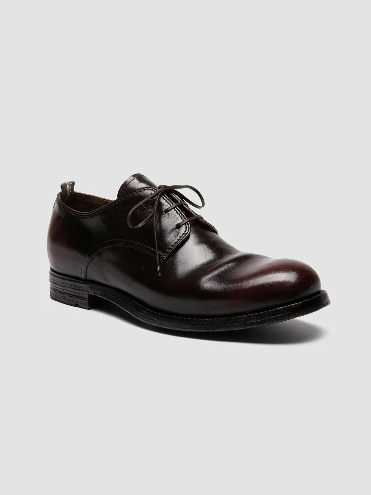 BALANCE 019 - Burgundy Leather Derby Shoes,Men Derby Shoes