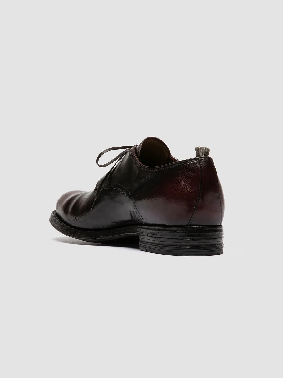 BALANCE 019 - Burgundy Leather Derby Shoes,Men Derby Shoes
