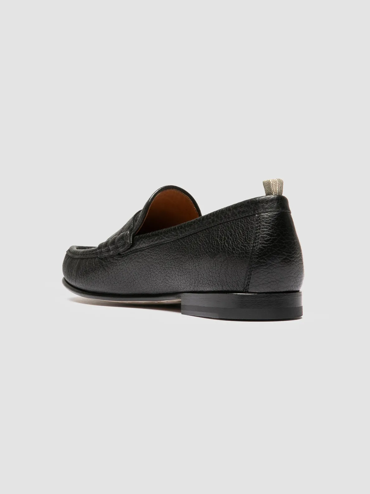 BALFRON 002 - Black Leather Penny Loafer,Men