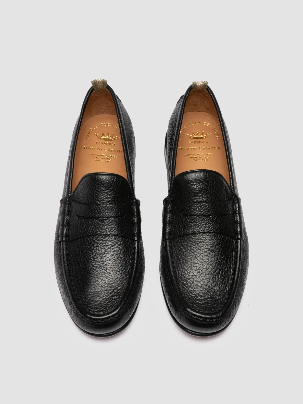 BALFRON 002 - Black Leather Penny Loafer,Men