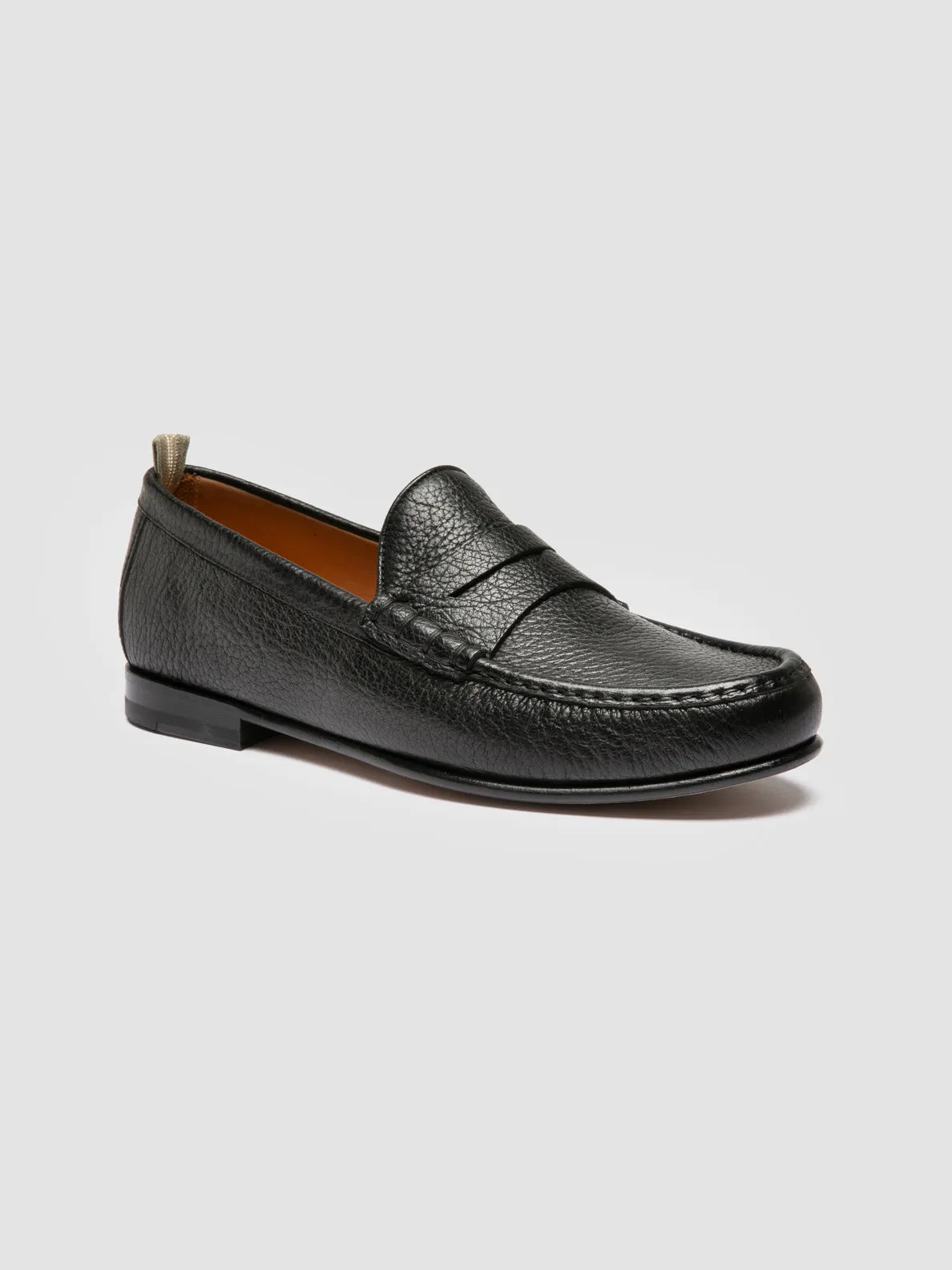 BALFRON 002 - Black Leather Penny Loafer,Men