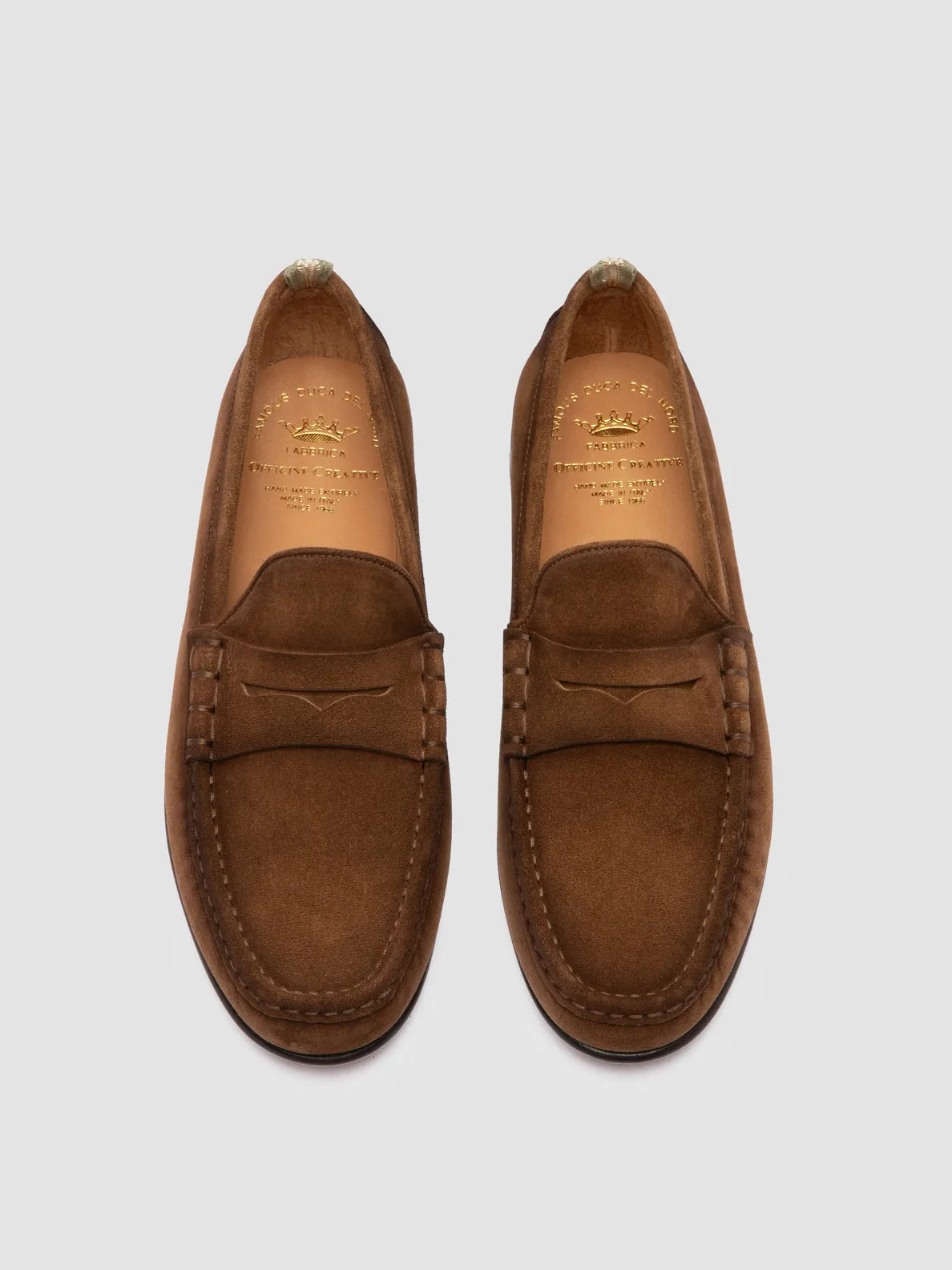 BALFRON 002 - Brown Suede Penny Loafer,Men
