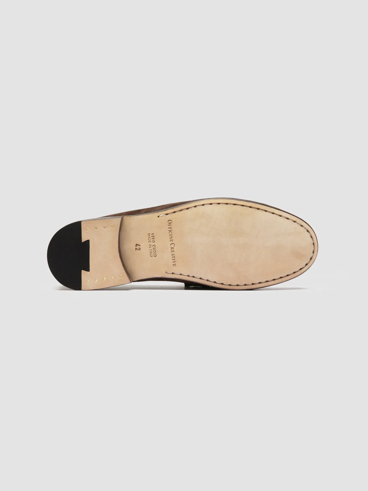 BALFRON 002 - Dark Brown Suede Penny Loafer,Men