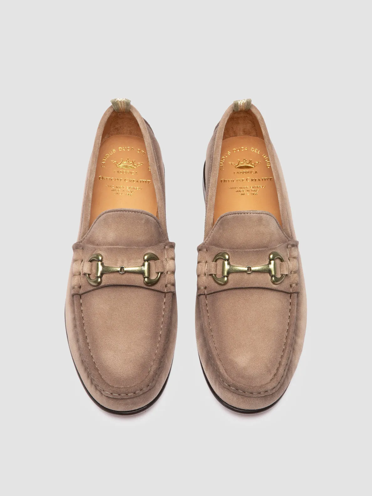 BALFRON 003 - Taupe Suede Penny Loafer,Men