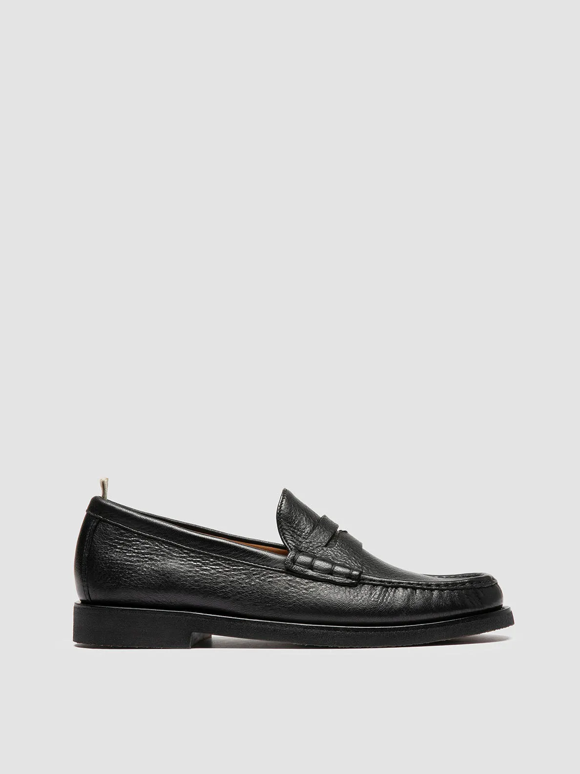 BALFRON FLEXI 001 - Black Leather Penny Loafers,Men