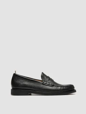 BALFRON FLEXI 001 - Black Leather Penny Loafers,Men