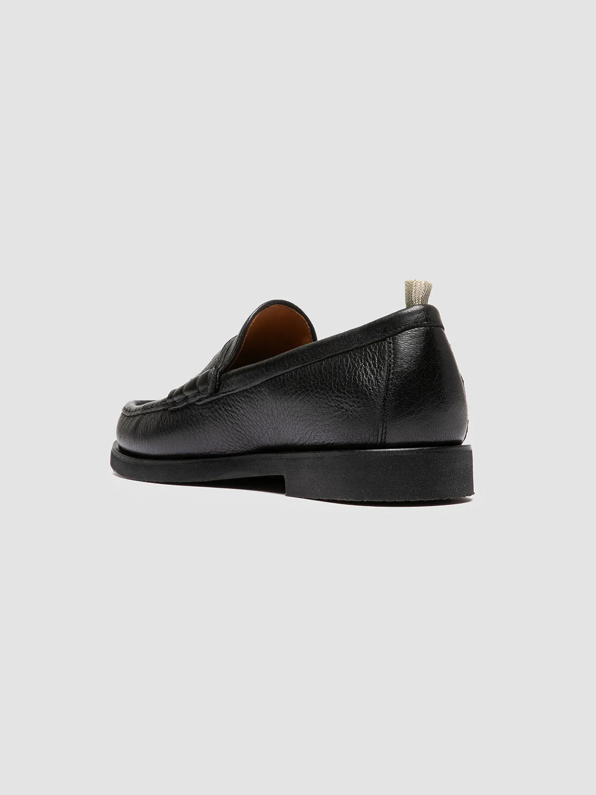 BALFRON FLEXI 001 - Black Leather Penny Loafers,Men