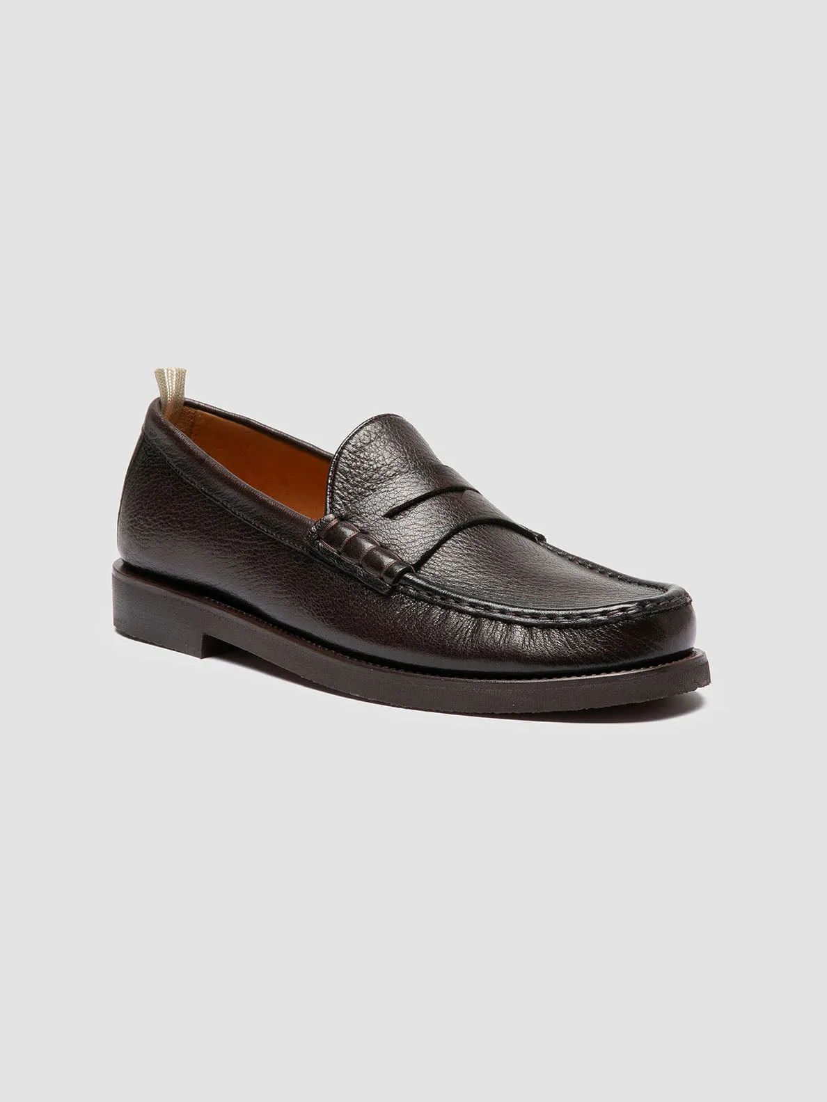 BALFRON FLEXI 001 - Brown Leather Penny Loafers,Men
