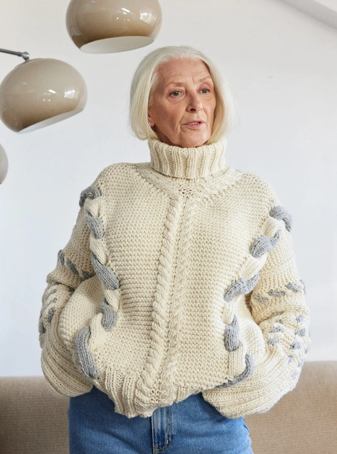 Barbora Turtleneck - White,Women Sweaters