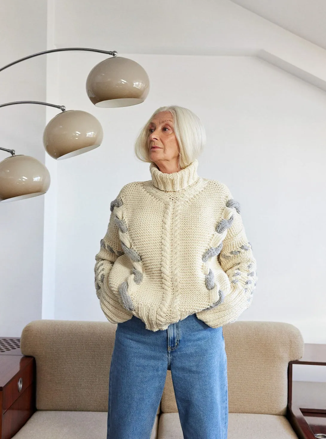 Barbora Turtleneck - White,Women Sweaters