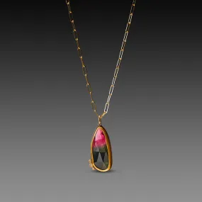 Bicolor Tourmaline Necklace,Jewelry Delicate & Elegant