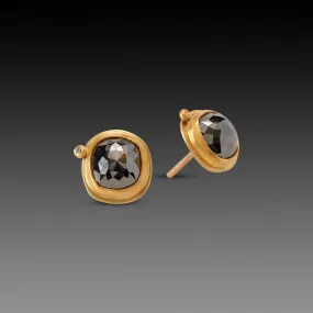 Black Diamond Stud Earrings,Jewelry Delicate & Elegant