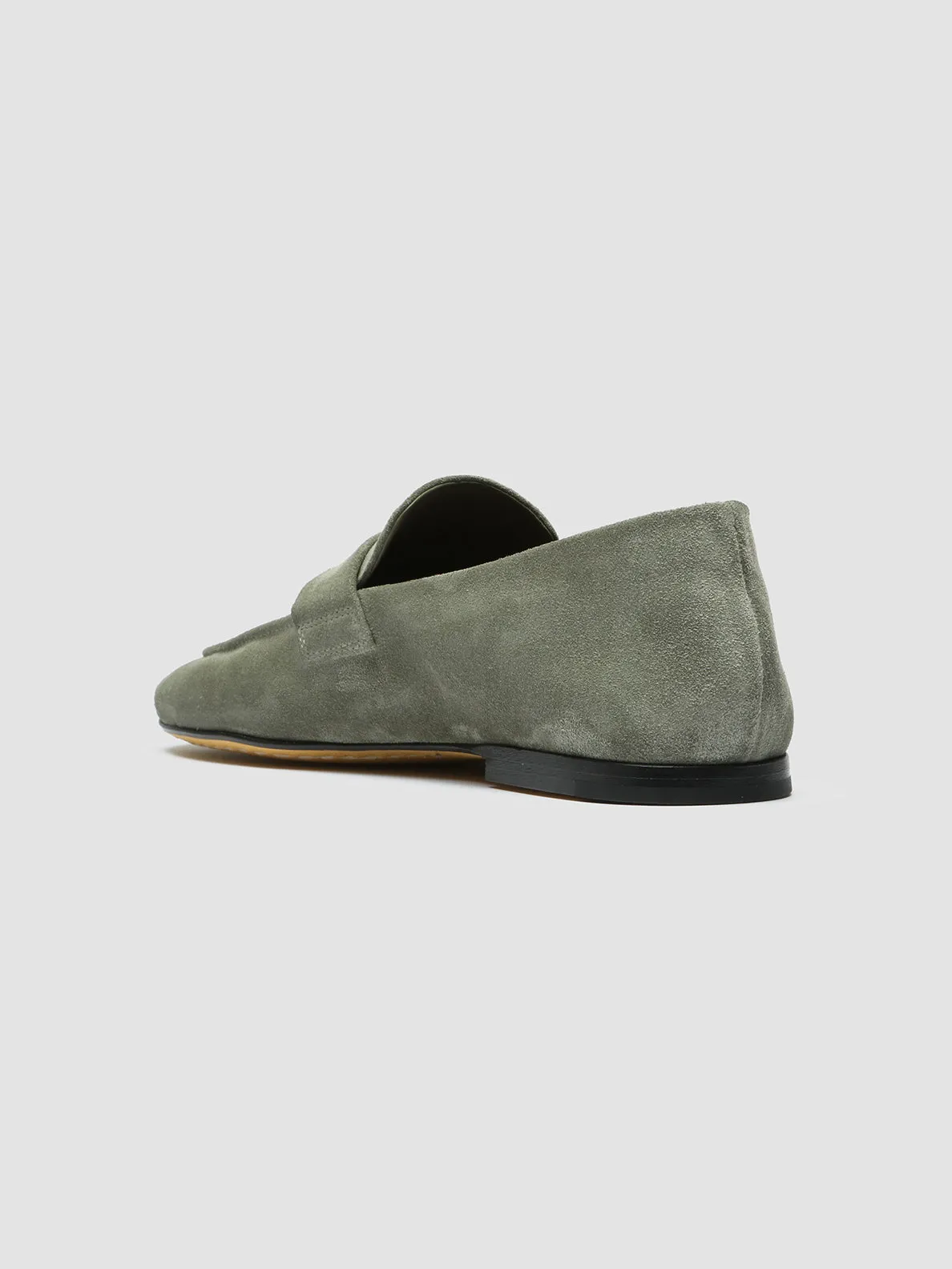 BLAIR 001 - Green Suede Loafers,Women