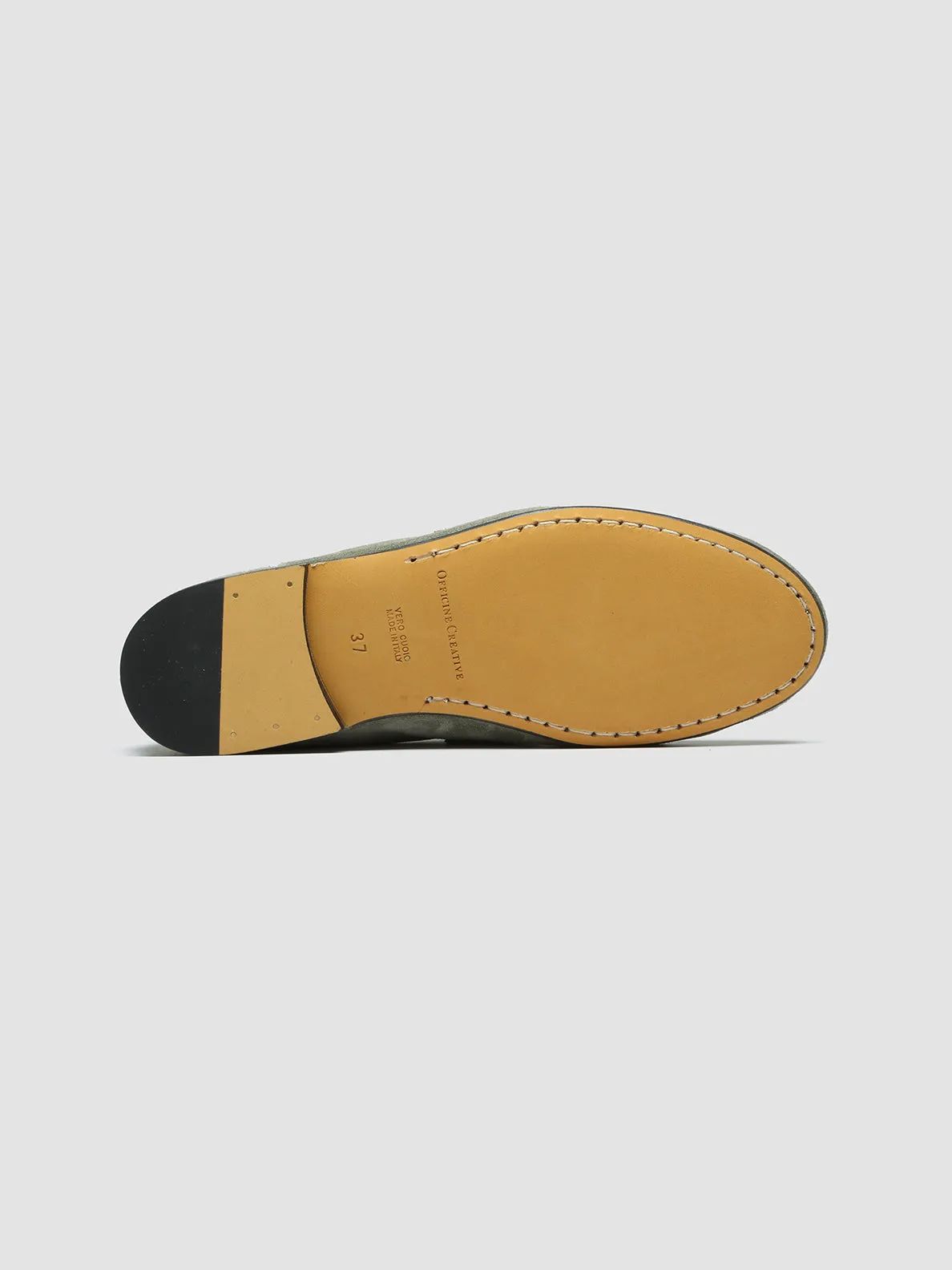 BLAIR 001 - Green Suede Loafers,Women