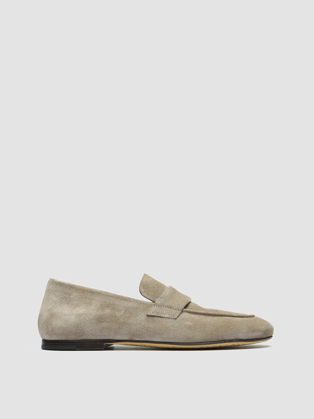 BLAIR 001 - Taupe Suede Loafers,Women