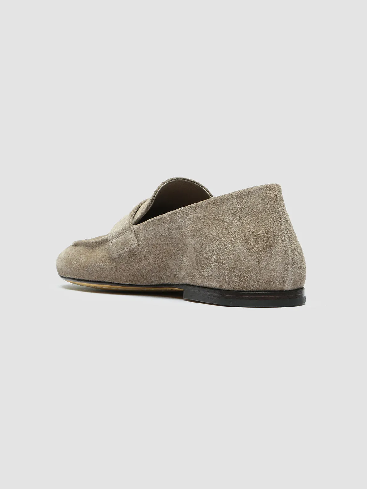 BLAIR 001 - Taupe Suede Loafers,Women