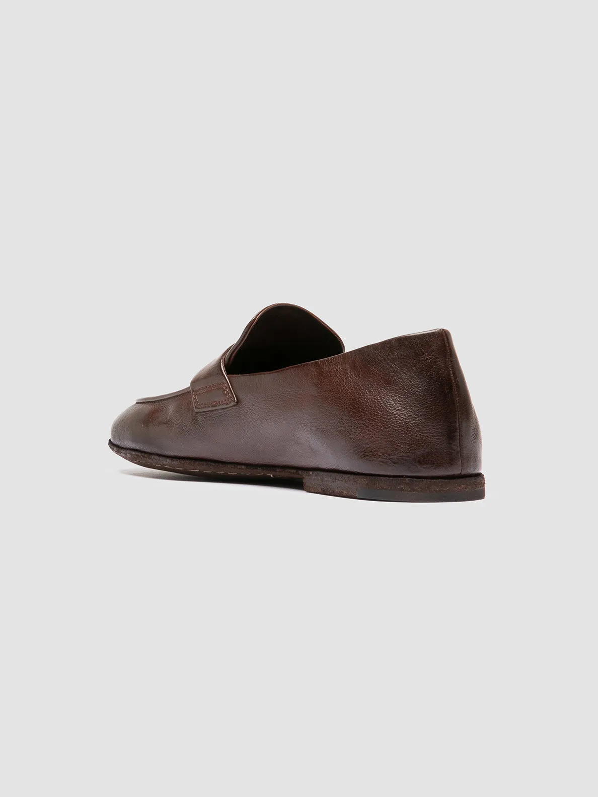 BLAIR DD 001 - Brown Leather Penny Loafers,Women