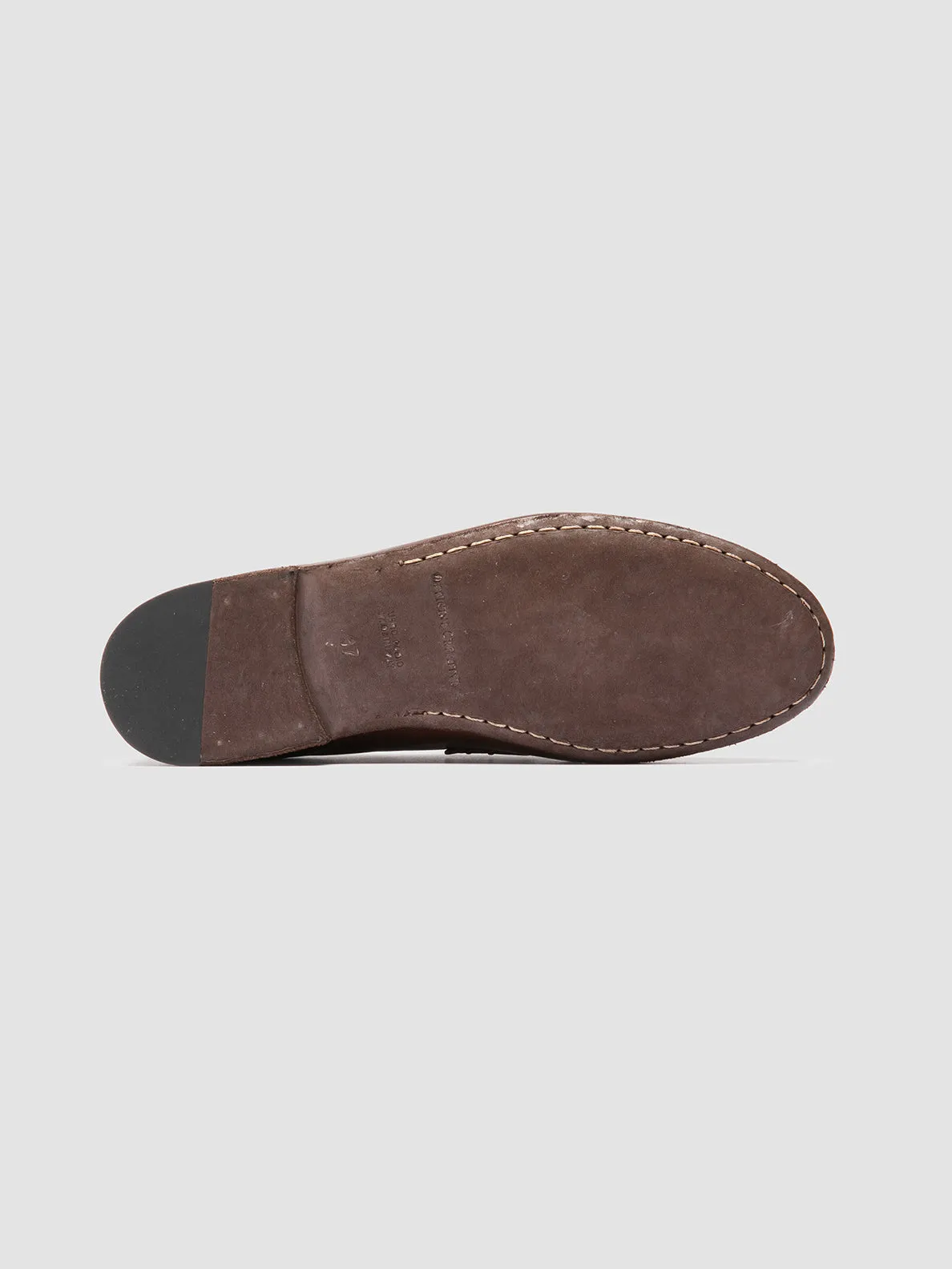 BLAIR DD 001 - Brown Leather Penny Loafers,Women