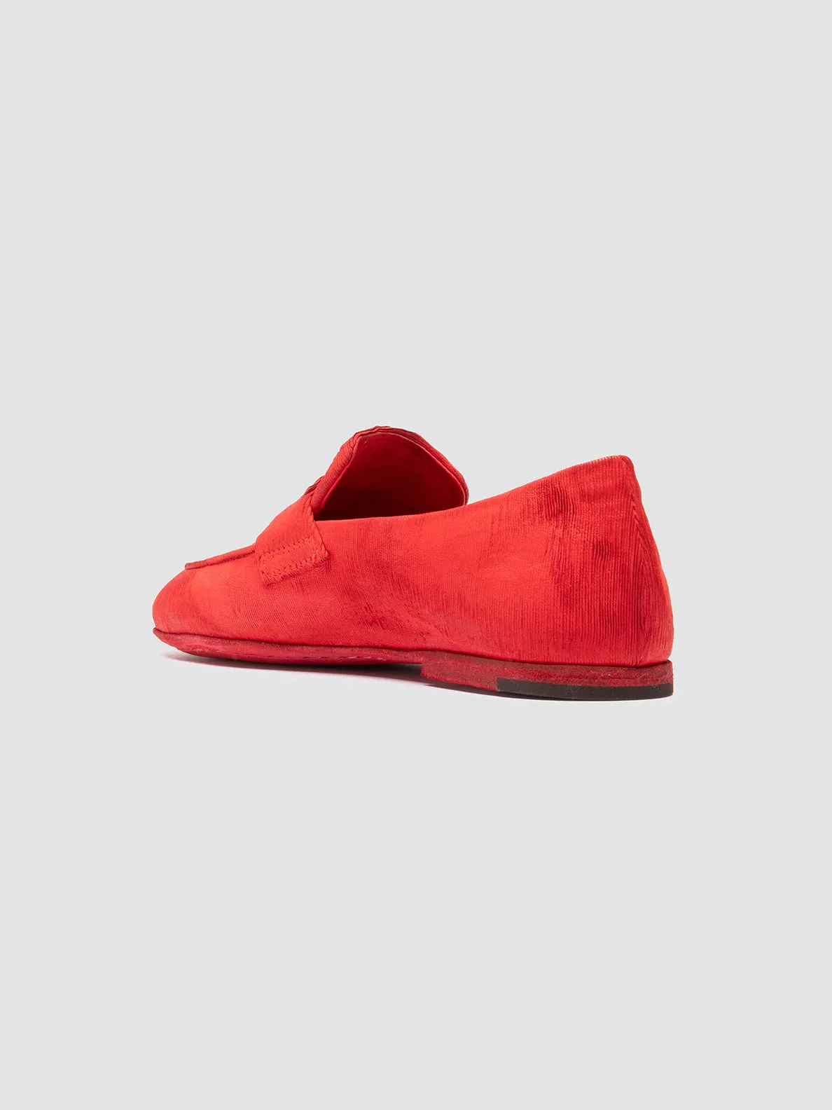 BLAIR DD 001 - Red Leather Penny Loafers,Women