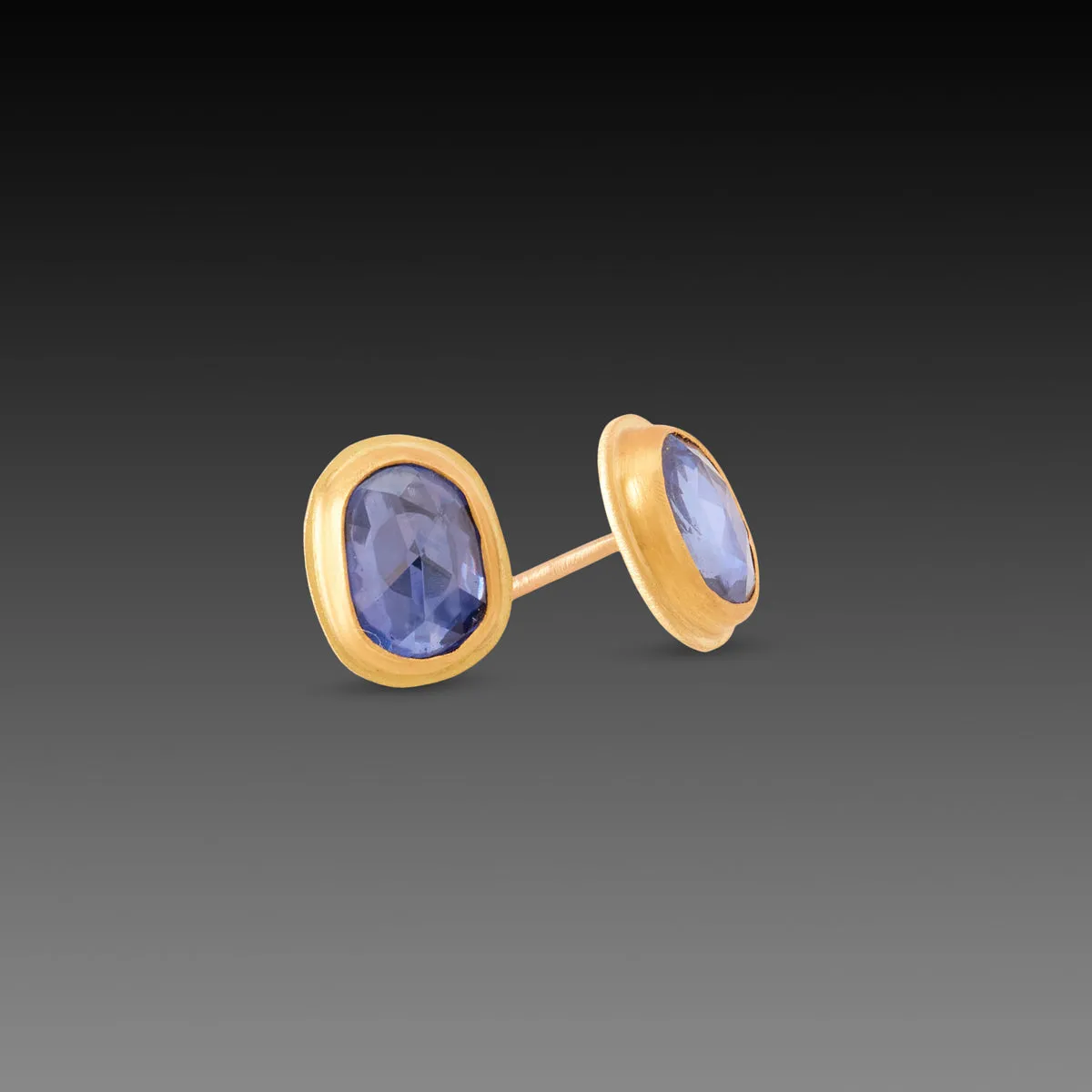 Blue Sapphire Stud Earrings,Jewelry Delicate & Elegant