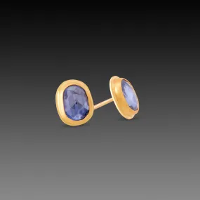 Blue Sapphire Stud Earrings,Jewelry Delicate & Elegant
