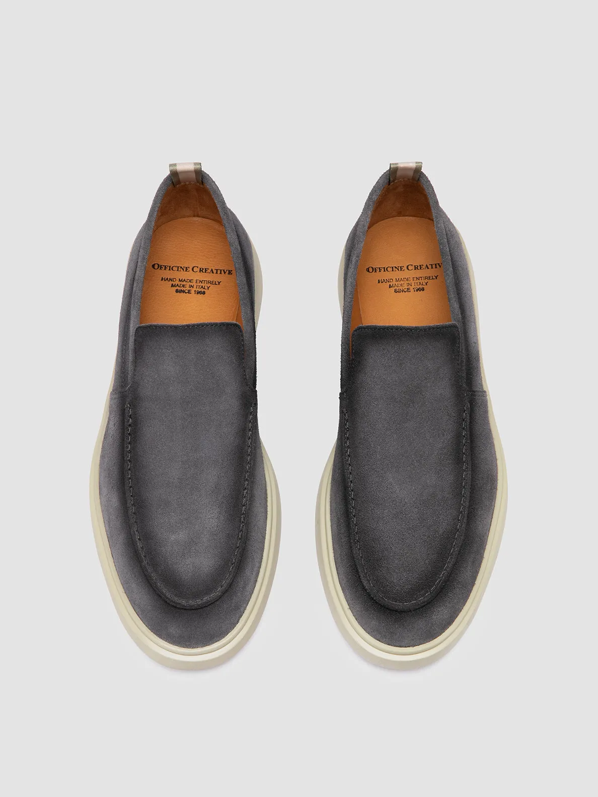 BONES 002 - Blue Suede Loafers,Men