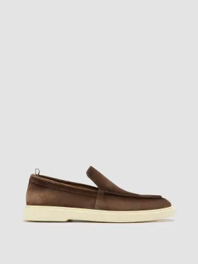 BONES 002 - Brown Suede Loafers,Men