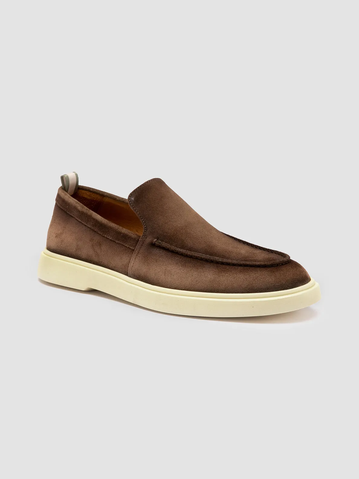 BONES 002 - Brown Suede Loafers,Men
