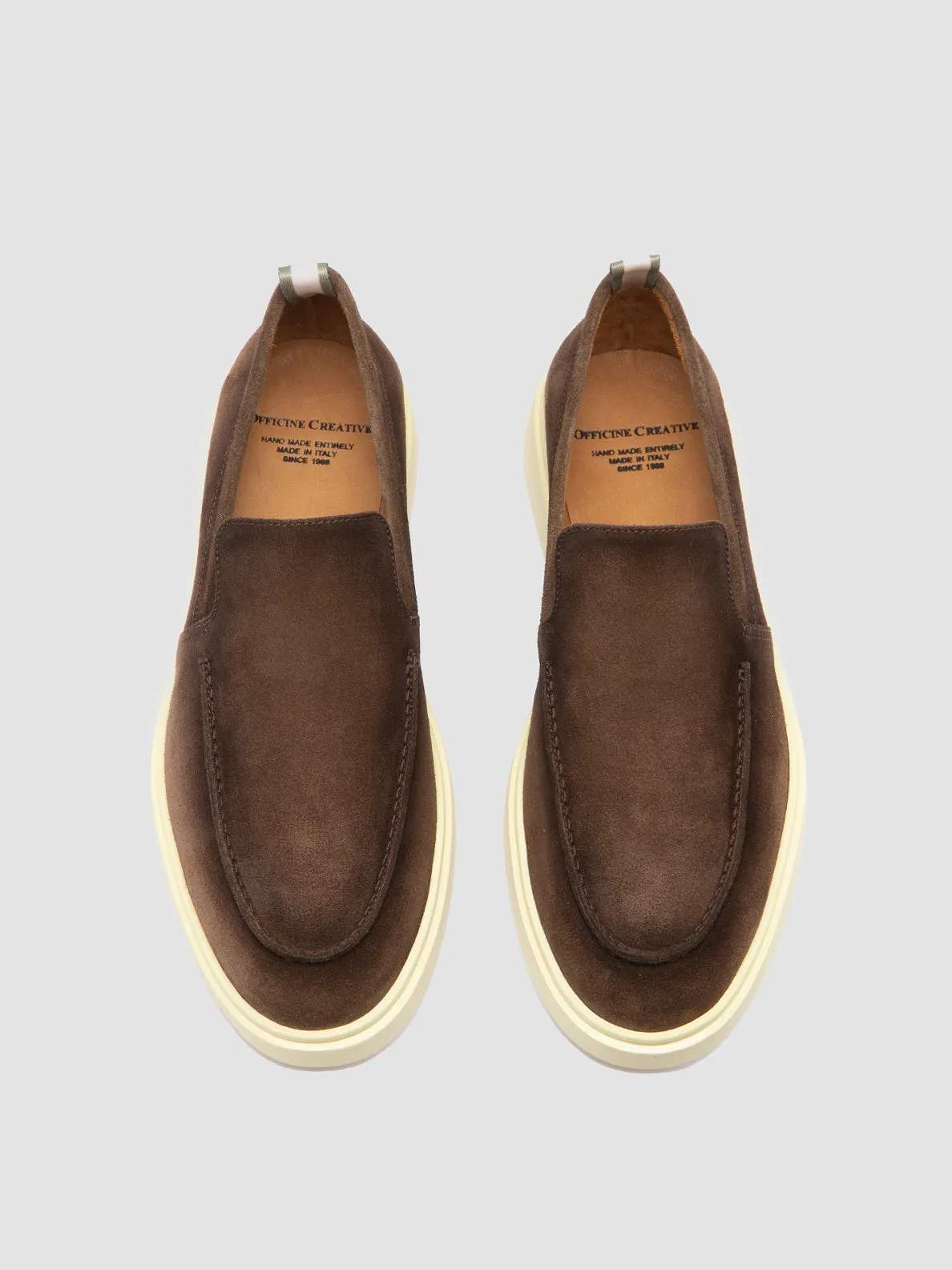 BONES 002 - Brown Suede Loafers,Men