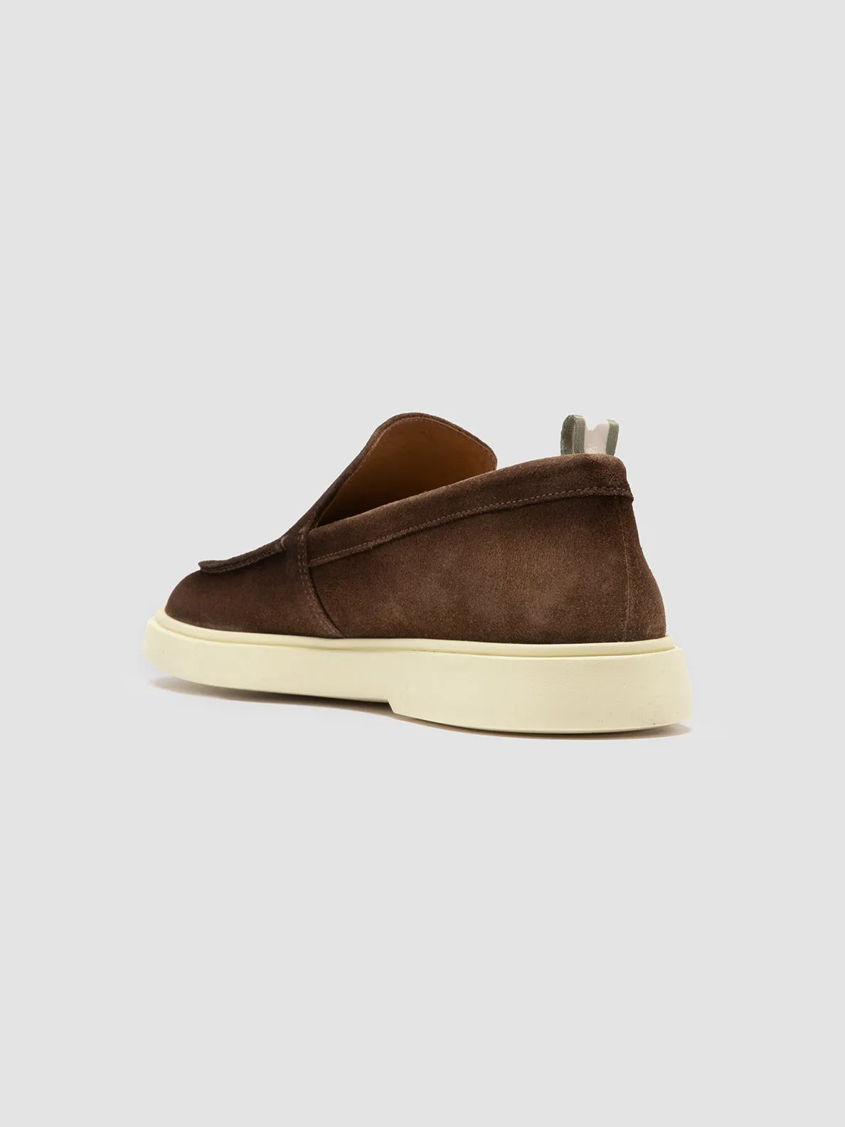 BONES 002 - Brown Suede Loafers,Men