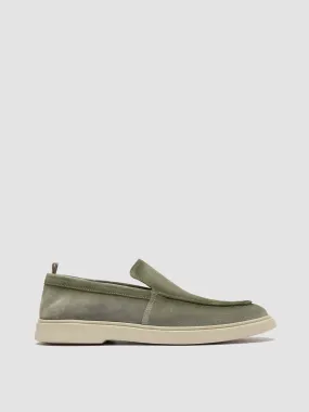 BONES 002 - Green Suede Loafers,Men