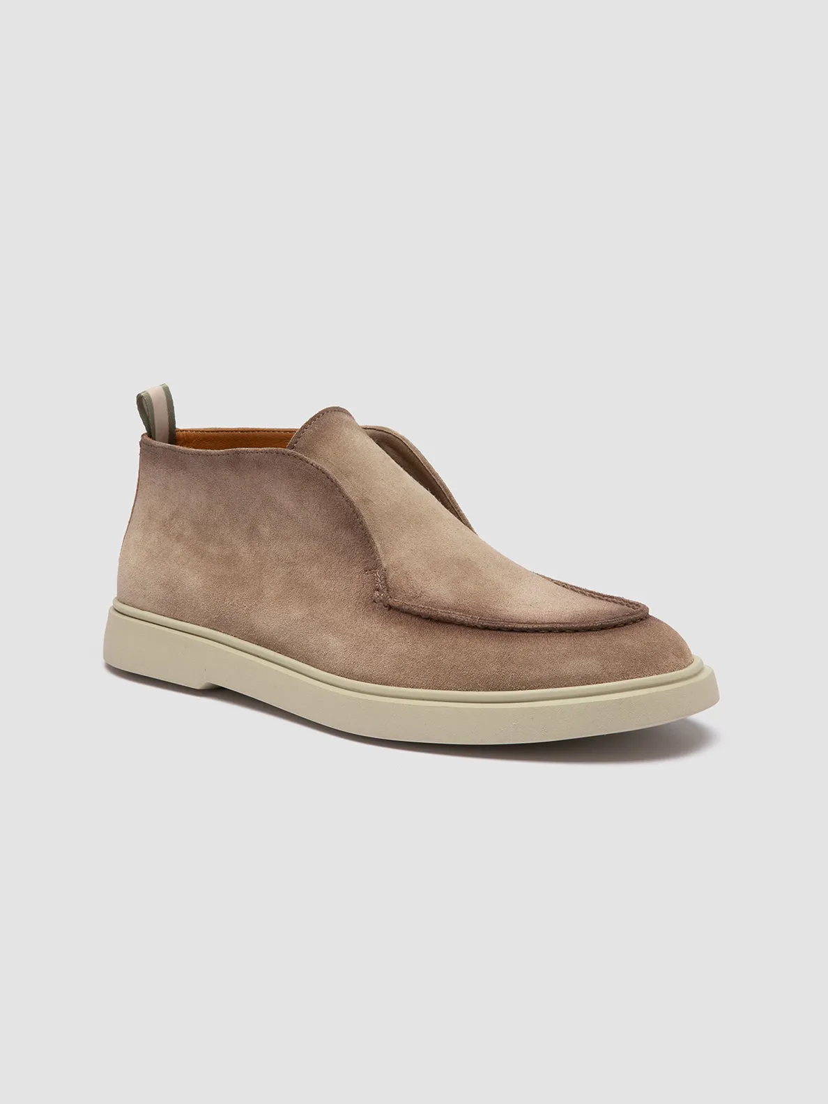 BONES 003 - Beige Suede Chukka Boots,Men Boots