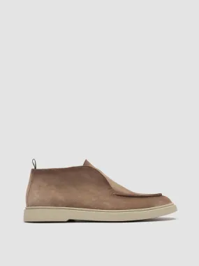 BONES 003 - Beige Suede Chukka Boots,Men Boots