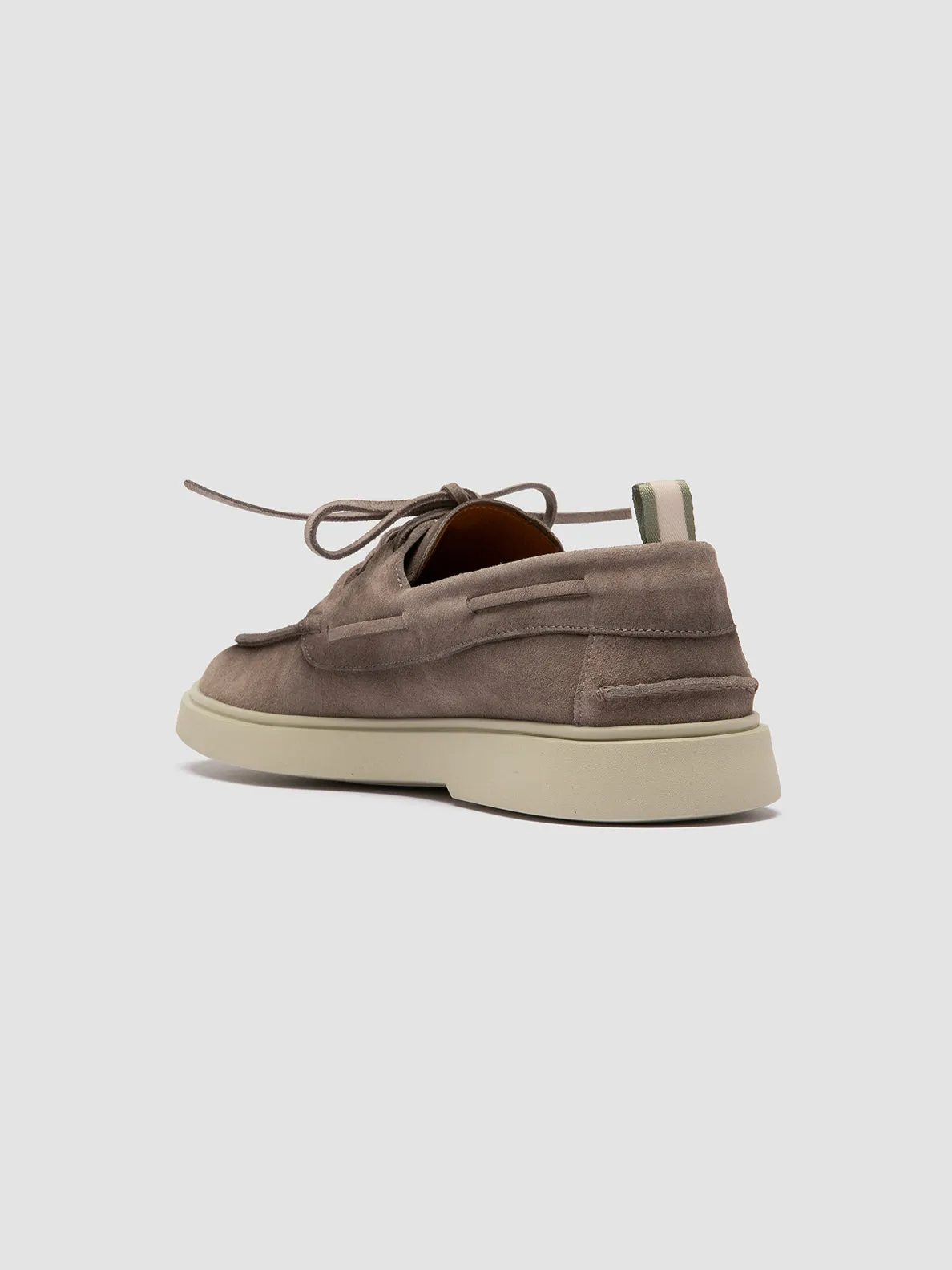 BONES 013 - Grey Suede Boat Shoes,Men
