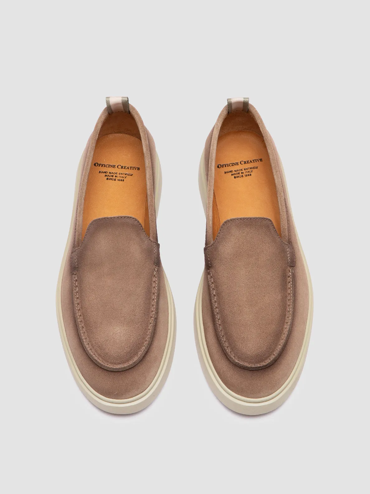 BONES 101 - Taupe Suede Loafers,Women