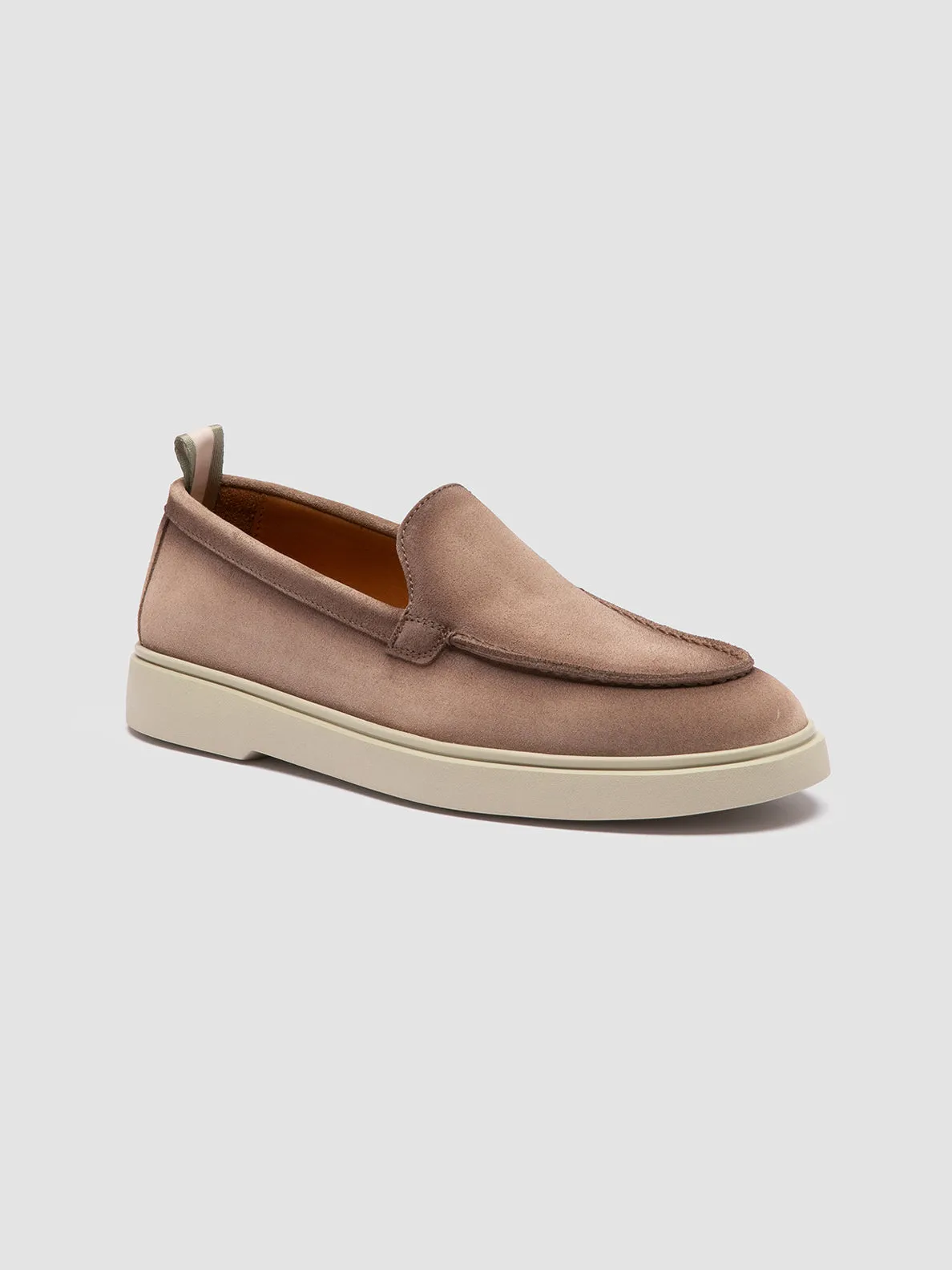 BONES 101 - Taupe Suede Loafers,Women