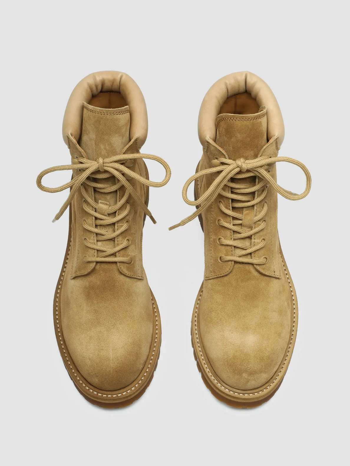 BOSS 002 - Brown Suede and Leather Lace Up Boots,Men Boots