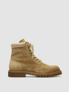 BOSS 002 - Brown Suede and Leather Lace Up Boots,Men Boots
