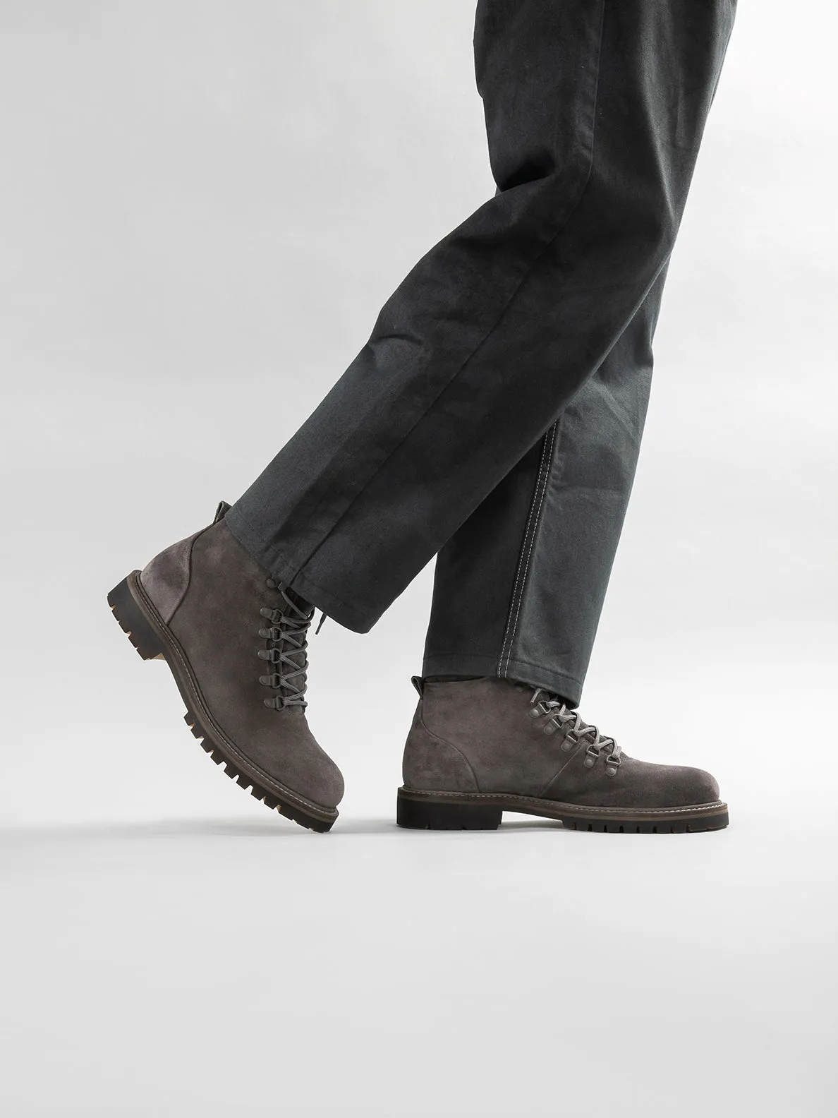 BOSS 003 - Brown Suede Lace Up Boots,Men Boots