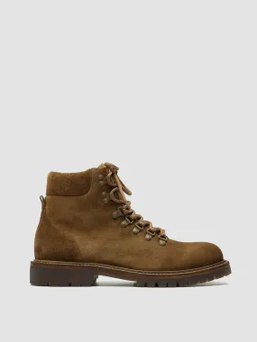 BOSS 003 - Brown Suede Lace Up Boots,Men Boots