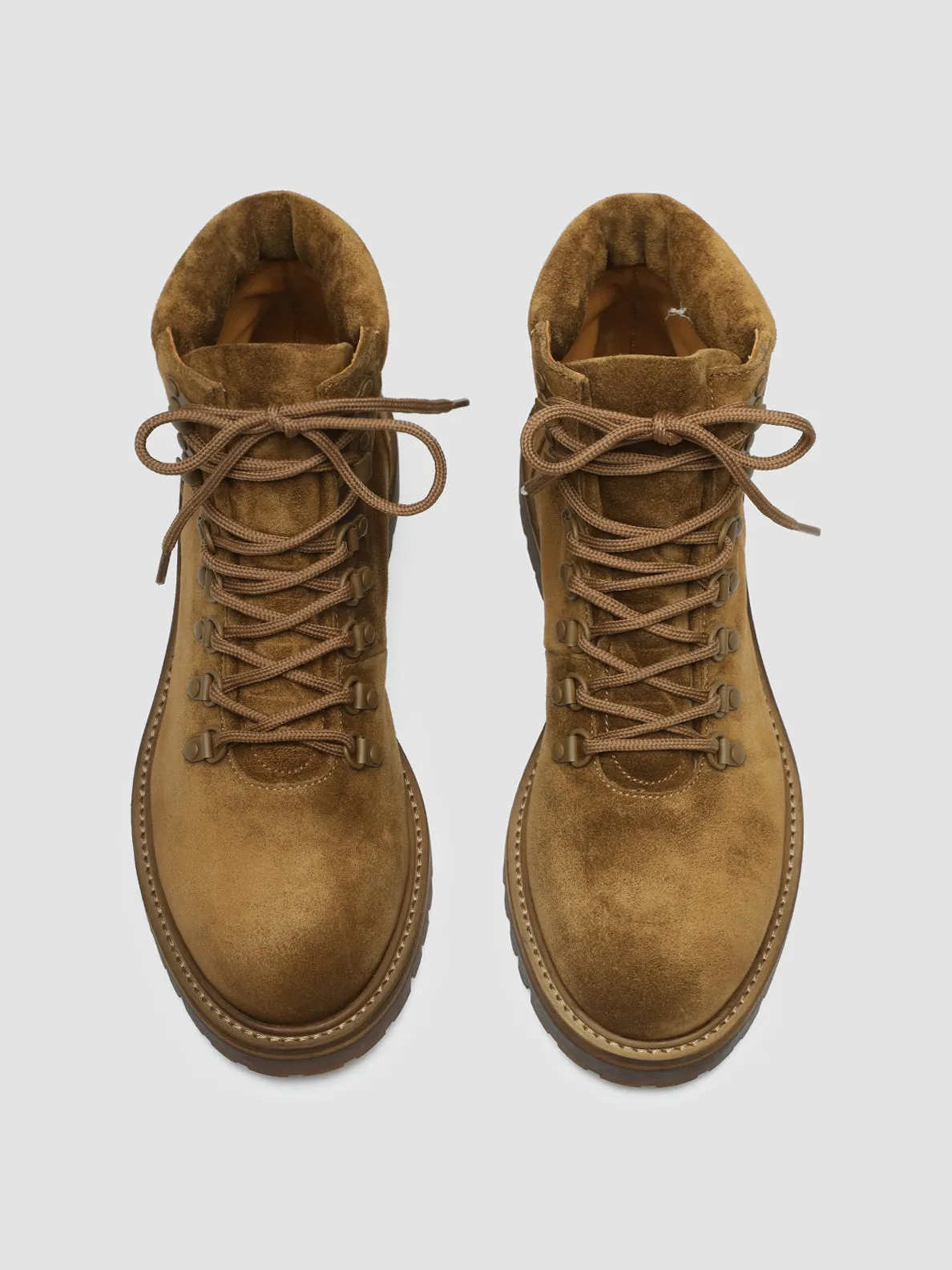BOSS 003 - Brown Suede Lace Up Boots,Men Boots