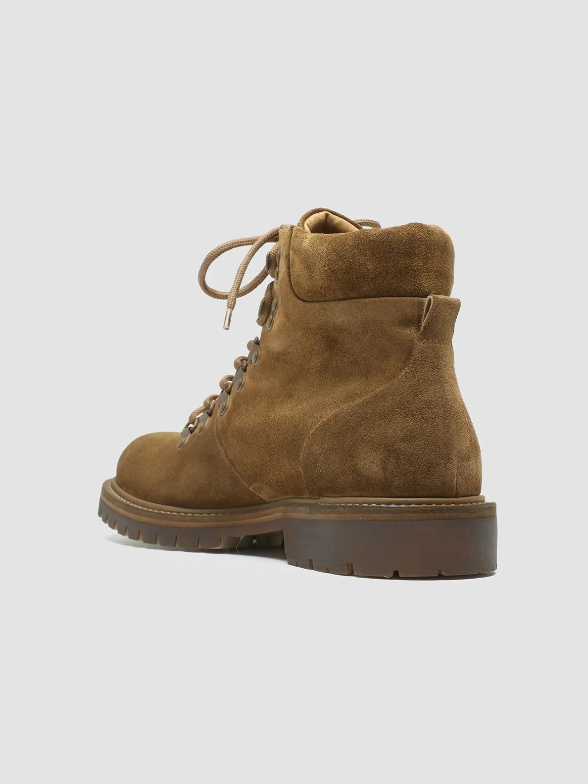 BOSS 003 - Brown Suede Lace Up Boots,Men Boots